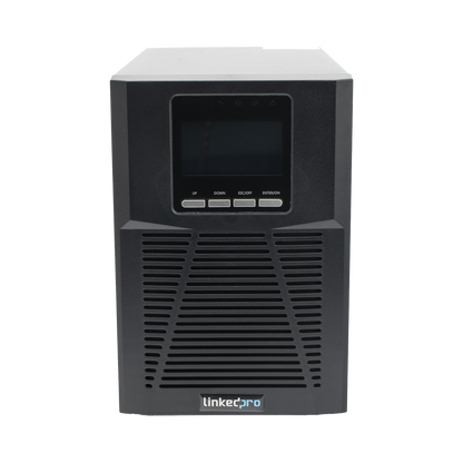 UPS 1000VA/900W  Online Doble Conversión /Pantalla LCD / 3 tomas 5-15R / Regulación de Voltaje / Protección RJ45