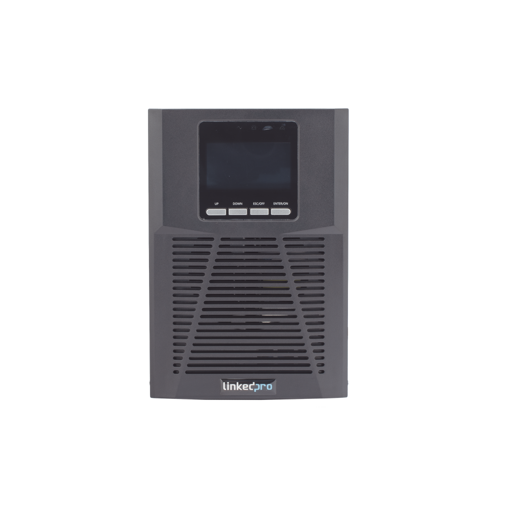 UPS 1000VA/900W  Online Doble Conversión /Pantalla LCD / 3 tomas 5-15R / Regulación de Voltaje / Protección RJ45