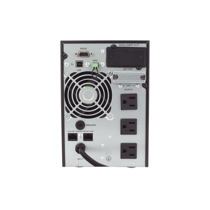UPS 1000VA/900W  Online Doble Conversión /Pantalla LCD / 3 tomas 5-15R / Regulación de Voltaje / Protección RJ45