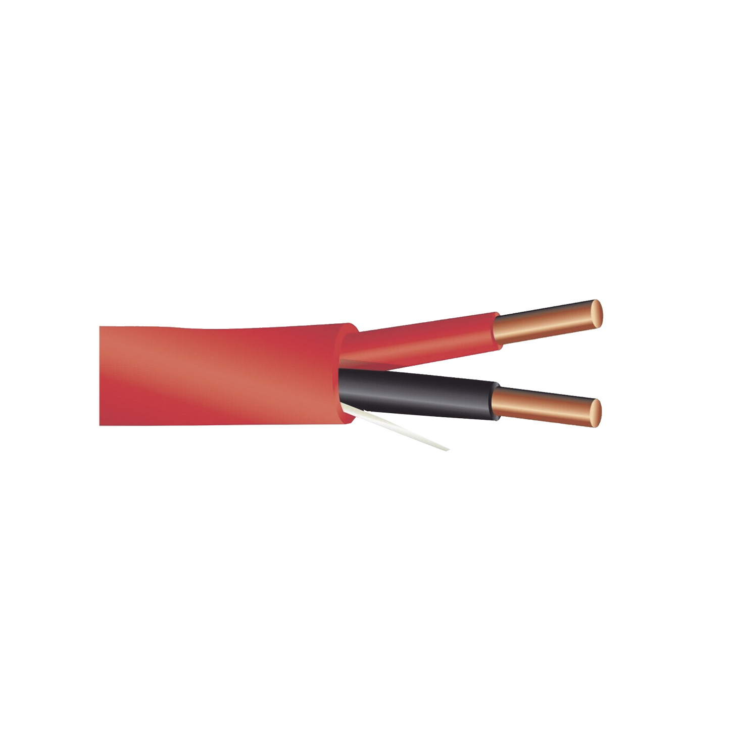 Alambre de Alarma contra Incendios - Bobina de 305 Metros (1000 Pies): 2 x 14 AWG, Rojo, Tipo FPLR, (UL) FT4, Ideal para Sistemas de Detección y Evacuación de Incendios