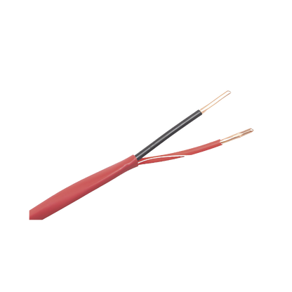 Alambre de Alarma contra Incendios - Bobina de 305 Metros (1000 Pies): 2 x 18 AWG, Rojo, Tipo FPLR, (UL) FT4, Ideal para Sistemas de Detección y Evacuación de Incendios