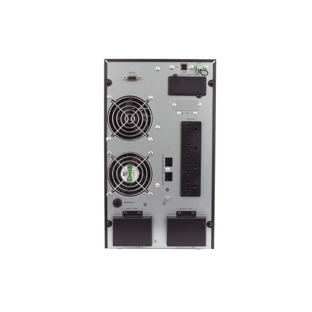 UPS 3000VA / 2700W Online Doble Conversión /Sin Cable de Alimentación/ 4 tomas 5-15R / Regulación de Voltaje / Protección RJ45