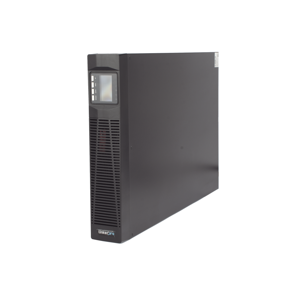 UPS de 3000VA/2700W / Topología On-Line Doble Conversión con Baterías Internas / Entrada y Salida de 120 Vca  / Pantalla LCD Configurable / Formato Rack o Torre / 8 Salidas