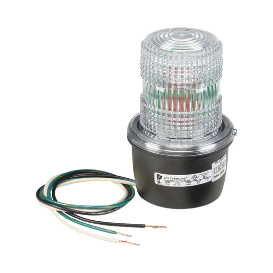 Luz de advertencia LED serie Streamline, 120 Vca, montaje tipo T, claro