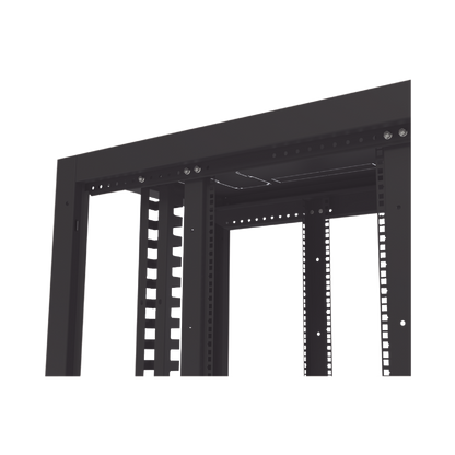 Gabinete Profesional para Telecomunicaciones de 24UR, 600 mm de Ancho x 1000 mm de Profundidad, Se envía el Gabinete Armado.