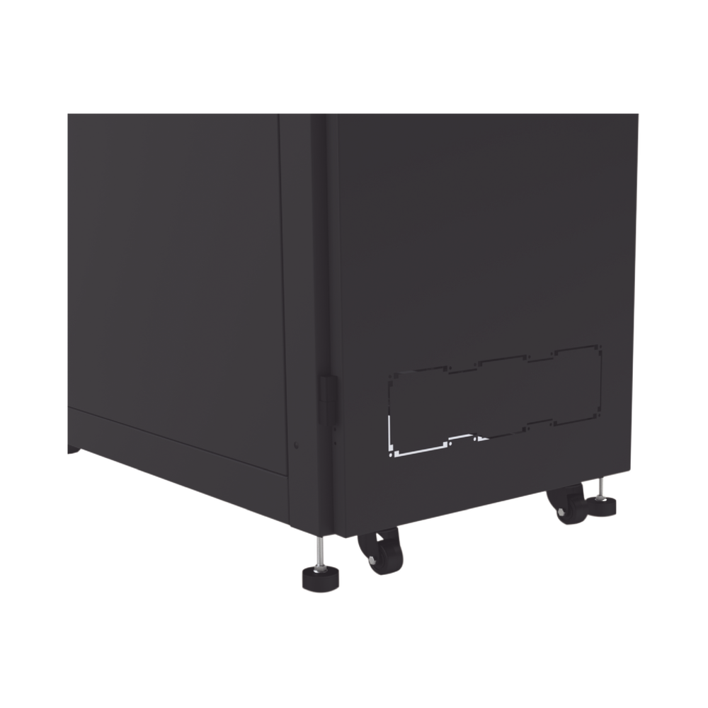 Gabinete Profesional para Telecomunicaciones de 24UR, 600 mm de Ancho x 1000 mm de Profundidad, Se envía el Gabinete Armado.
