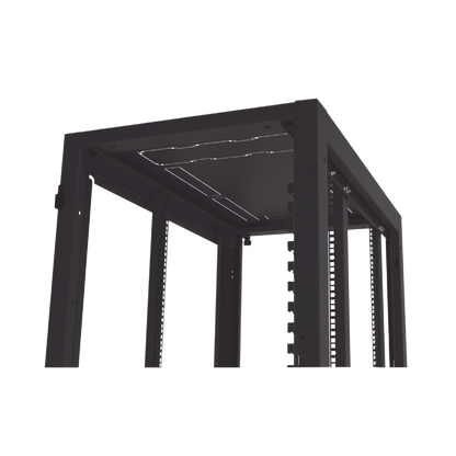Gabinete Profesional para Telecomunicaciones de 24UR, 600 mm de Ancho x 1000 mm de Profundidad, Se envía el Gabinete Armado.