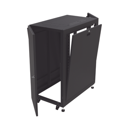 Gabinete Profesional para Telecomunicaciones de 24UR, 600 mm de Ancho x 1000 mm de Profundidad, Se envía el Gabinete Armado.