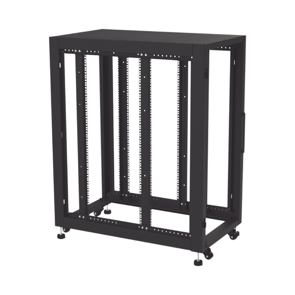 Gabinete Profesional para Telecomunicaciones de 24UR, 600 mm de Ancho x 1000 mm de Profundidad, Se envía el Gabinete Armado.