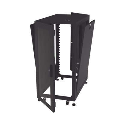 Gabinete Profesional para Telecomunicaciones de 24UR, 600 mm de Ancho x 1000 mm de Profundidad, Se envía el Gabinete Armado.