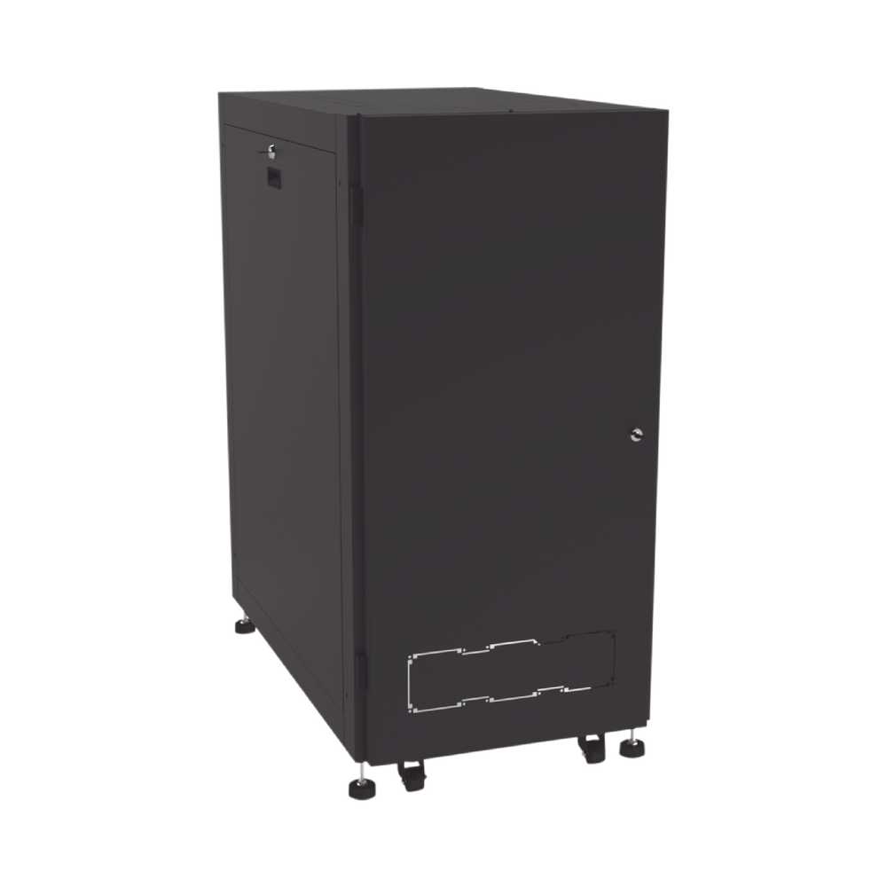 Gabinete Profesional para Telecomunicaciones de 24UR, 600 mm de Ancho x 1000 mm de Profundidad, Se envía el Gabinete Armado.