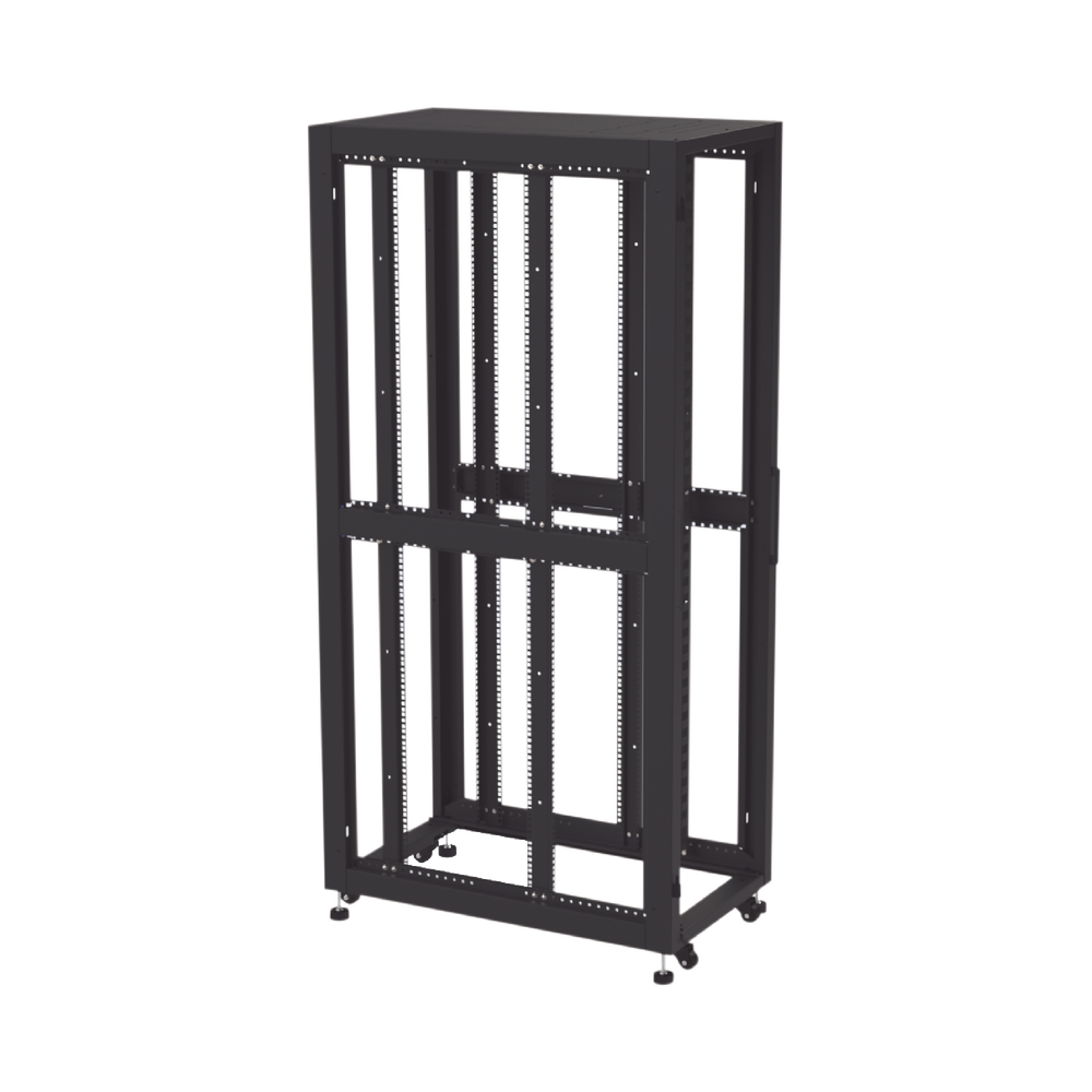 Gabinete para Telecomunicaciones Rack Estándar de 19", 42UR, 600 mm Ancho x 1000 mm Profundidad. Fabricado en Acero, Se envía el Gabinete Armado.