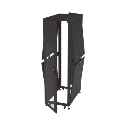 Gabinete para Telecomunicaciones Rack Estándar de 19", 42UR, 600 mm Ancho x 1000 mm Profundidad. Fabricado en Acero, Se envía el Gabinete Armado.