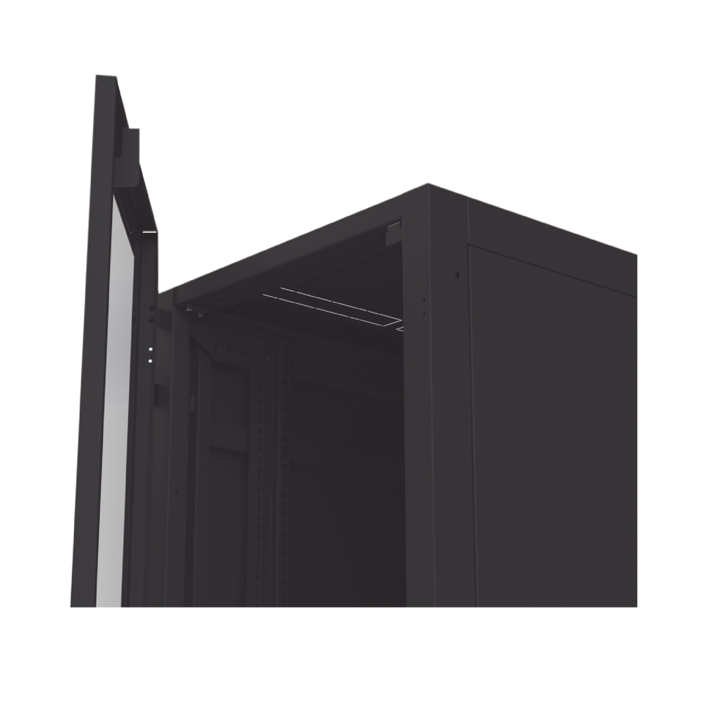 Gabinete para Telecomunicaciones Rack Estándar de 19", 42UR, 600 mm Ancho x 1000 mm Profundidad. Fabricado en Acero, Se envía el Gabinete Armado.