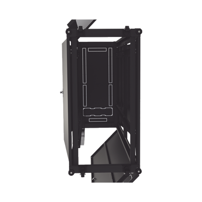 Gabinete Profesional para Telecomunicaciones de 45UR, 1200 mm Profundidad, Incluye 2 Organizadores Verticales de 45 Unidades de Rack, Se envía el Gabinete Armado.