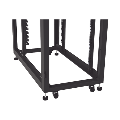 Gabinete Profesional para Telecomunicaciones de 45UR, 1200 mm Profundidad, Incluye 2 Organizadores Verticales de 45 Unidades de Rack, Se envía el Gabinete Armado.