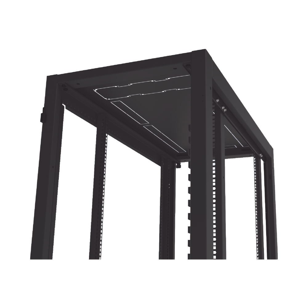 Gabinete Profesional para Telecomunicaciones de 45UR, 1200 mm Profundidad, Incluye 2 Organizadores Verticales de 45 Unidades de Rack, Se envía el Gabinete Armado.