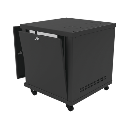 Gabinete Profesional para Telecomunicaciones de 12UR, 638 mm Profundidad.