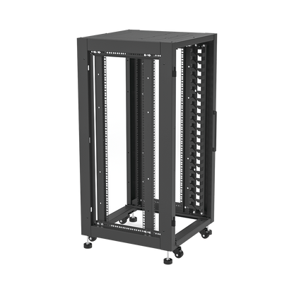 Gabinete Profesional para Telecomunicaciones de 19in, Instalación a Piso, 24UR, 600 mm Profundidad, Se envía el Gabinete Armado.