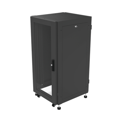 Gabinete Profesional para Telecomunicaciones de 19in, Instalación a Piso, 24UR, 600 mm Profundidad, Se envía el Gabinete Armado.