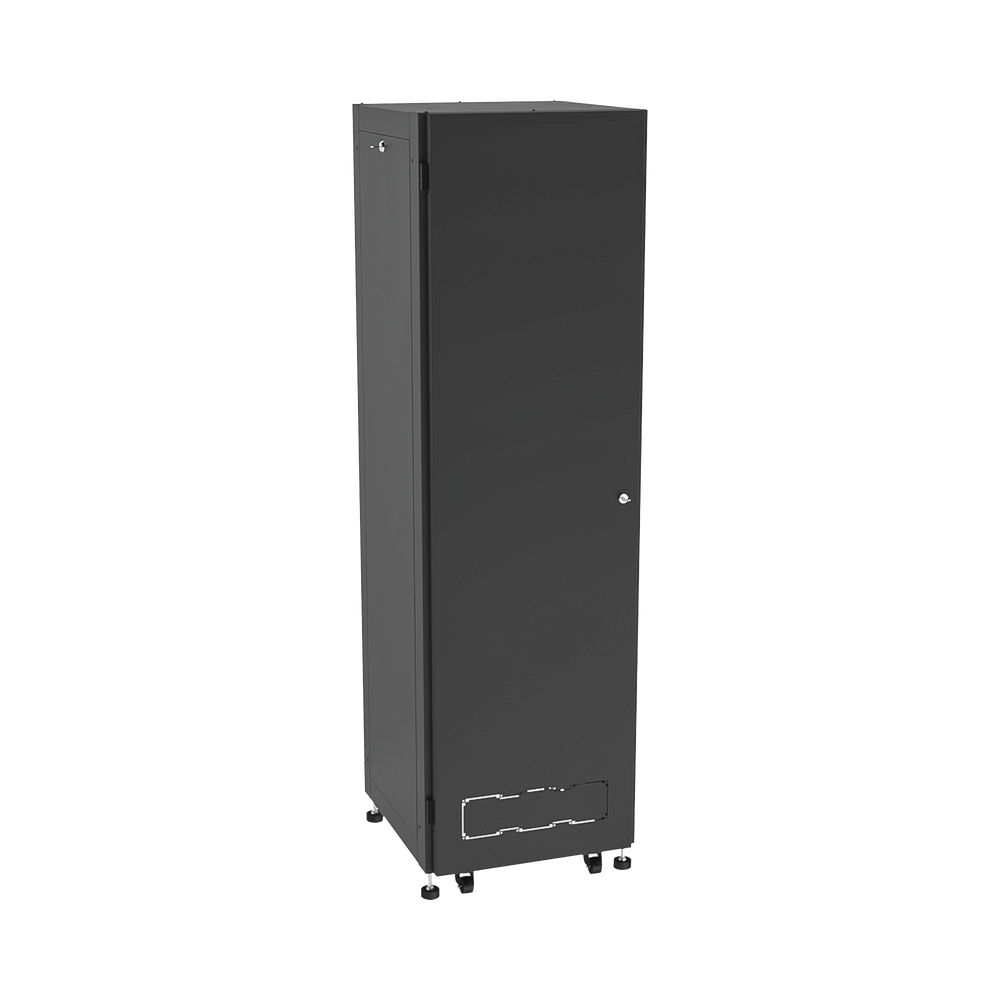 Gabinete para Telecomunicaciones Rack Estándar de 19", 42UR, 600 mm Ancho x 600 mm Profundidad. Fabricado en Acero, Se envía el Gabinete Armado.