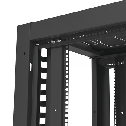 Gabinete para Telecomunicaciones Rack Estándar de 19", 42UR, 600 mm Ancho x 600 mm Profundidad. Fabricado en Acero, Se envía el Gabinete Armado.
