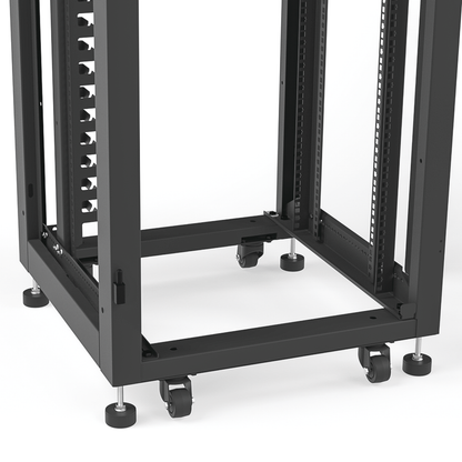 Gabinete para Telecomunicaciones Rack Estándar de 19", 42UR, 600 mm Ancho x 600 mm Profundidad. Fabricado en Acero, Se envía el Gabinete Armado.