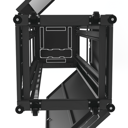 Gabinete para Telecomunicaciones Rack Estándar de 19", 42UR, 600 mm Ancho x 600 mm Profundidad. Fabricado en Acero, Se envía el Gabinete Armado.