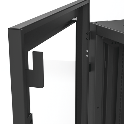Gabinete para Telecomunicaciones Rack Estándar de 19", 42UR, 600 mm Ancho x 600 mm Profundidad. Fabricado en Acero, Se envía el Gabinete Armado.