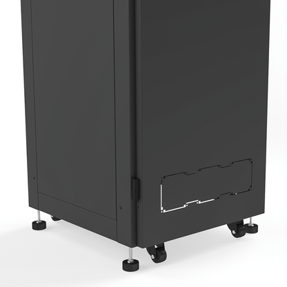 Gabinete para Telecomunicaciones Rack Estándar de 19", 42UR, 600 mm Ancho x 600 mm Profundidad. Fabricado en Acero, Se envía el Gabinete Armado.
