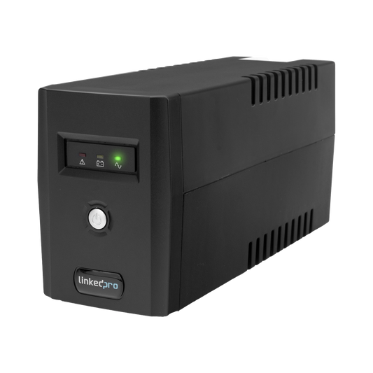 UPS 800VA/480 W Línea Interactiva 120Vca / 6 tomas 5-15R (4 Respaldadas) / Regulación de Voltaje / Protección RJ45