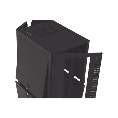 Gabinete para Telecomunicaciones Rack Estándar de 19", 42UR, 800 mm Ancho x 1000 mm Profundidad. Fabricado en Acero, Se envía el Gabinete Armado.