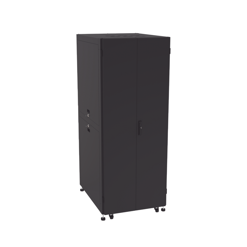 Gabinete para Telecomunicaciones Rack Estándar de 19", 42UR, 800 mm Ancho x 1000 mm Profundidad. Fabricado en Acero, Se envía el Gabinete Armado.