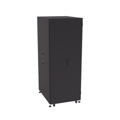 Gabinete para Telecomunicaciones Rack Estándar de 19", 42UR, 800 mm Ancho x 1000 mm Profundidad. Fabricado en Acero, Se envía el Gabinete Armado.