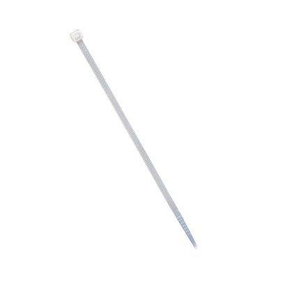 Cincho de plástico, Color Natural, 2.5 x 100 mm, Ideal para sujeción de cables (Bolsa con 100 piezas)
