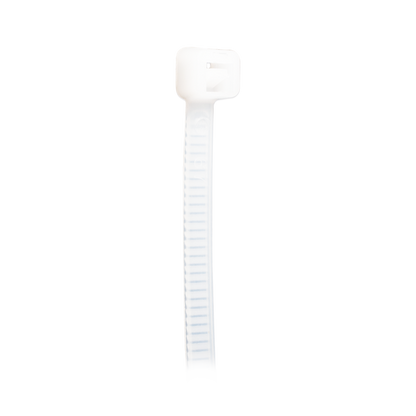 Cincho de plástico, Color Natural, 4.8 x 310 mm, Ideal para sujeción de cables (Bolsa con 100 piezas)