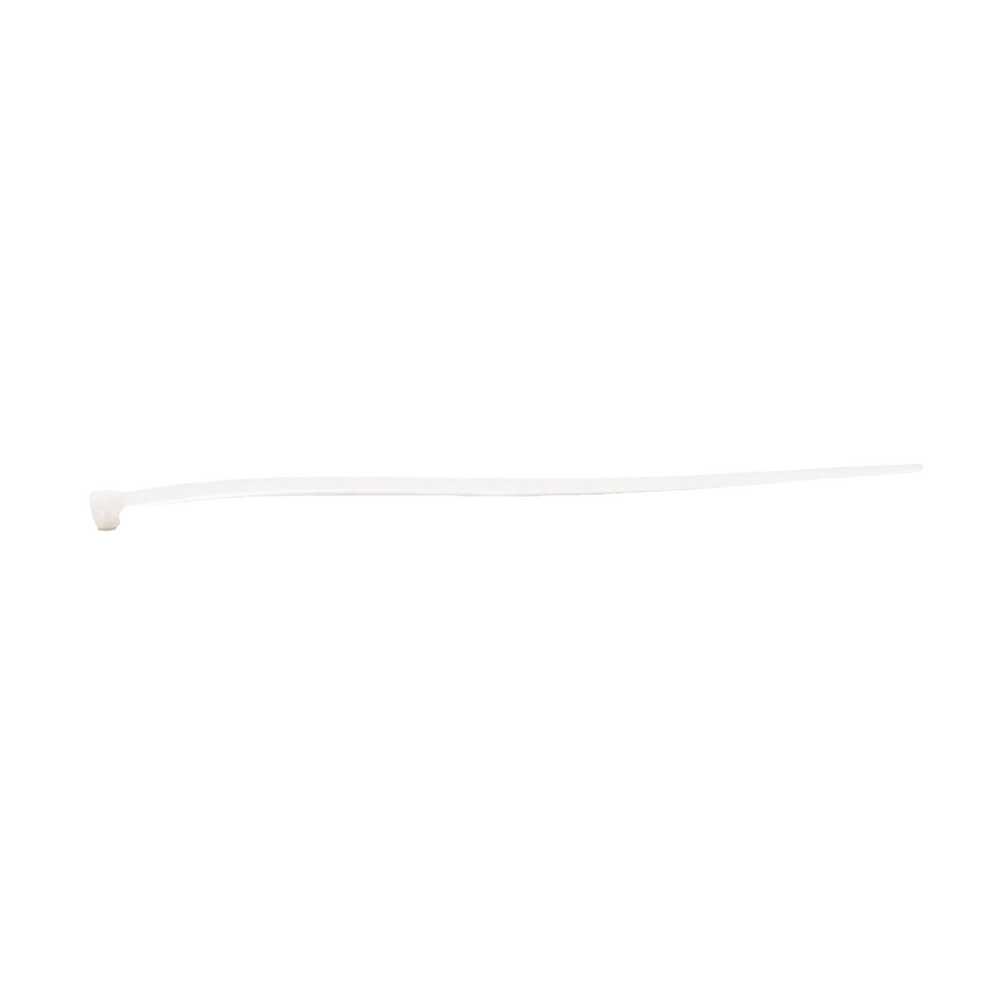 Cincho de plástico, Color Natural, 4.8 x 370 mm, Ideal para sujeción de cables (Bolsa con 100 piezas)
