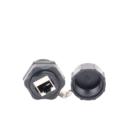 Acoplador Industrial RJ45-RJ45 Categoría 6 Blindado IP67 (Waterproof)