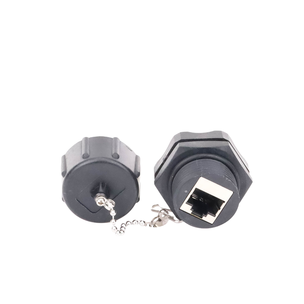 Acoplador Industrial RJ45-RJ45 Categoría 6 Blindado IP67 (Waterproof)