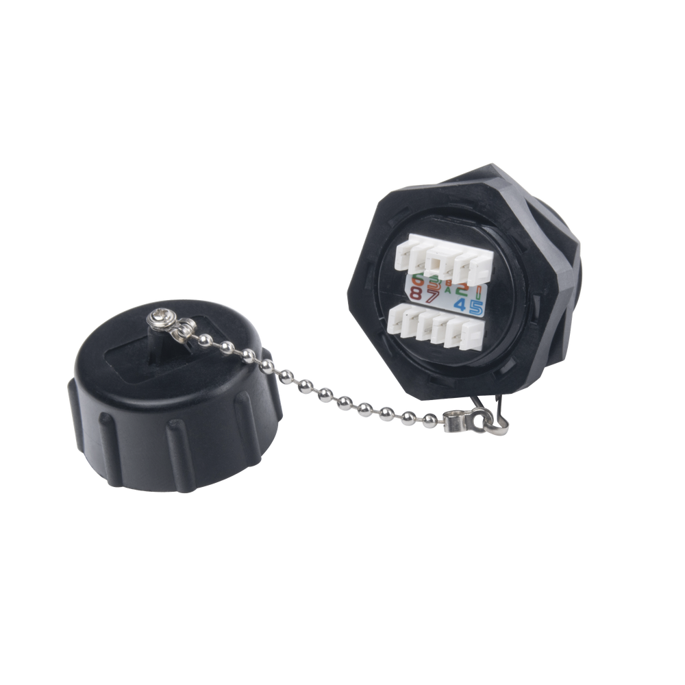 Jack Industrial RJ45 Categoría 6 Blindado, IP67 (Waterproof)