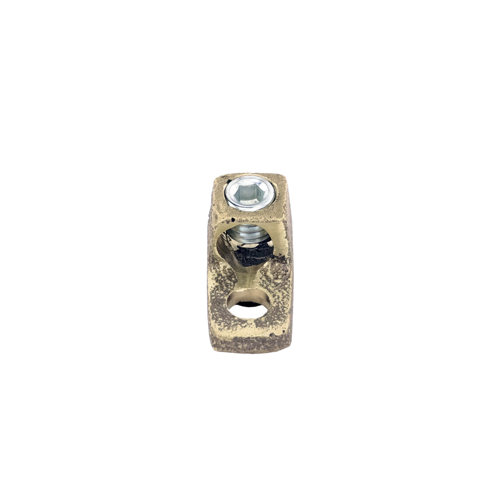 Conector Bornes a Cable / Bronce 100% / Borne 3/8 in / Cable 4-2/0 AWG / Sin Soldadura Exotérmica
