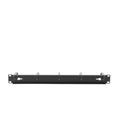 Organizador de Cables con 5 anillos, 1U, 19" Color negro