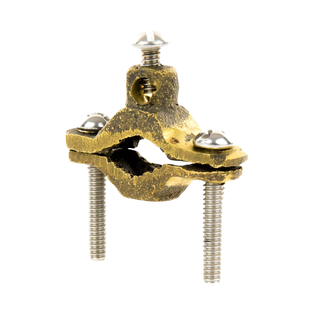 Conector Tubo a Cable / Bronce 100% / Tubo hasta 1 1/4 in / Cable 4 AWG / Aterrizaje Torres TZ / Sin Soldadura
