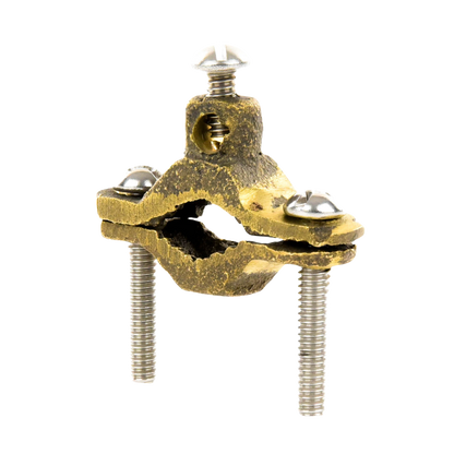 Conector Tubo a Cable / Bronce 100% / Tubo hasta 1 1/4 in / Cable 4 AWG / Aterrizaje Torres TZ / Sin Soldadura