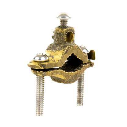 Conector Tubo a Cable / Bronce 100% / Tubo hasta 1 1/4 in / Cable 4 AWG / Aterrizaje Torres TZ / Sin Soldadura