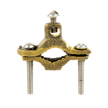 Conector Tubo a Cable / Bronce 100% / Tubo hasta 1 1/4 in / Cable 4 AWG / Aterrizaje Torres TZ / Sin Soldadura