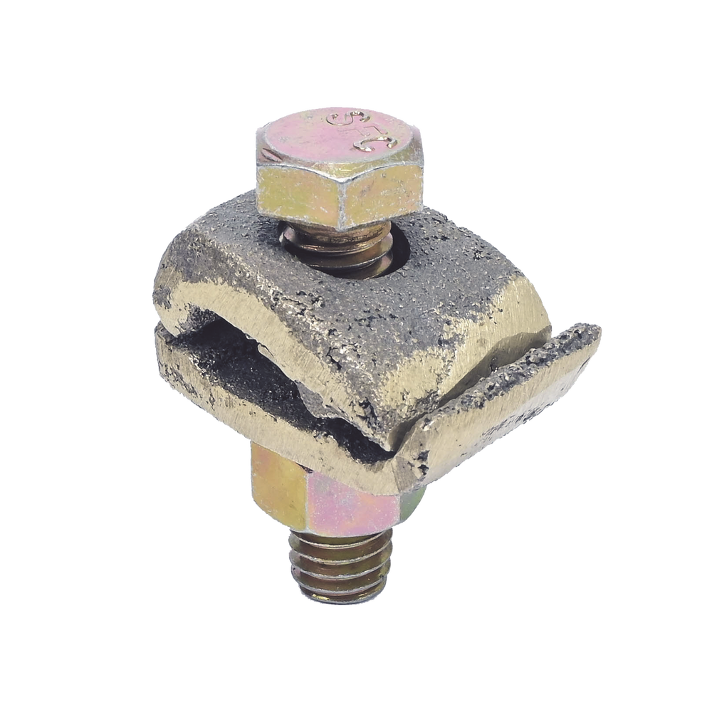 Conector Cable a Superficie Plana / Bronce 100% / Cable 4-2/0 AWG / Sin Soldadura Exotérmica / 2.5x3.5 cm (1x1.4 in)