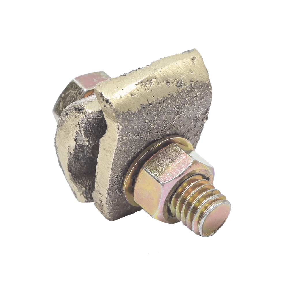 Conector Cable a Superficie Plana / Bronce 100% / Cable 4-2/0 AWG / Sin Soldadura Exotérmica / 2.5x3.5 cm (1x1.4 in)