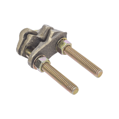 Conector X 2 Cables / Calibre 4-2/0 AWG / Bronce 100% / Unión Cruzada / Sin Soldadura / Baja Resistencia