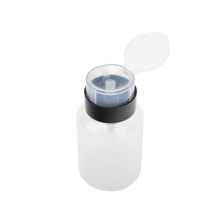 Botella Dispensadora de Alcohol, Capacidad 200 ml, Sistema de Bloqueo-Antiderrames, Ideal para Limpieza y Preparación de Fibra Óptica